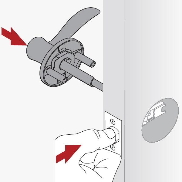 輸入建材ショップ／クイックセット Kwikset 200BL-5 バルボア（Balboa） アンティークブラス色 レバーハンドル_1