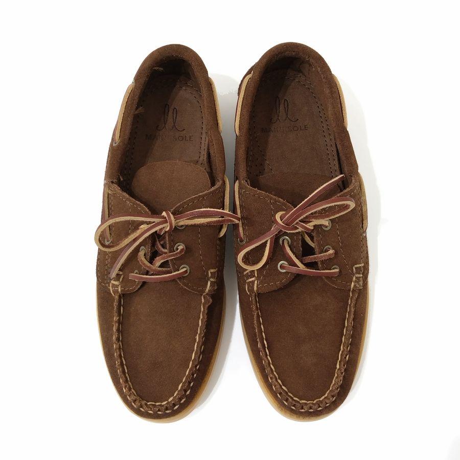 MAINE SOLE（ メインソール ）SUEDE BOAT MOCCASIN ( スウェード ボートモカシン ) US 8 ( 26cm ...