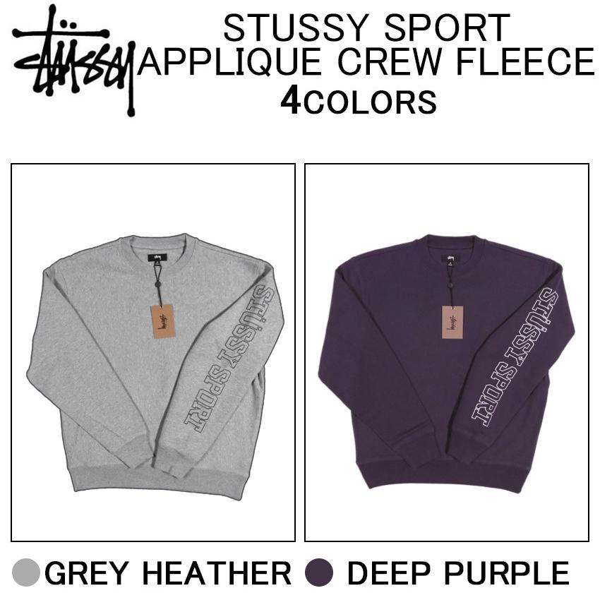 ステューシー スウェット・トレーナー STUSSY SPORT APPLIQUE CREW FLEECE フリース・クルーネック・トレイナー・トップス・メンズ(男性用)｜import-shop-bills｜03