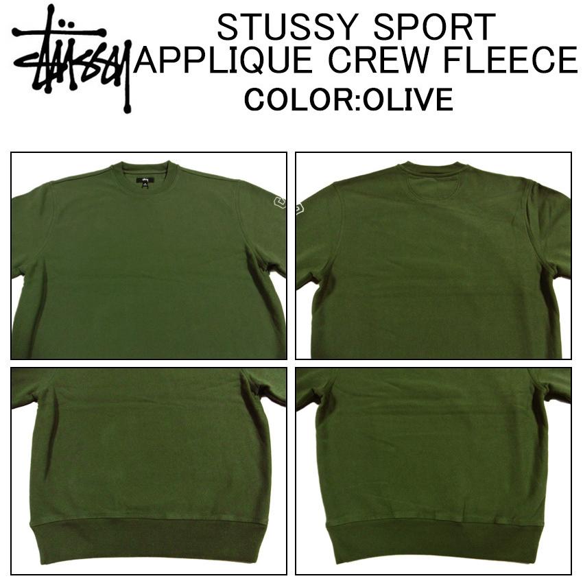 ステューシー スウェット・トレーナー STUSSY SPORT APPLIQUE CREW FLEECE フリース・クルーネック・トレイナー・トップス・メンズ(男性用)｜import-shop-bills｜04