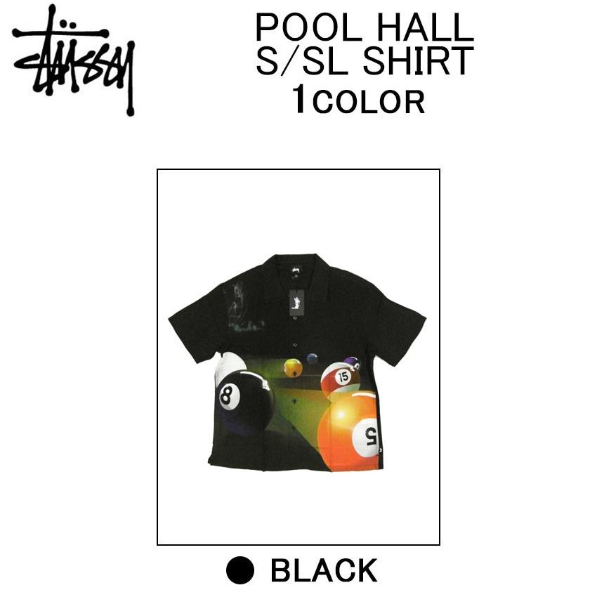 ステューシー 半袖シャツ STUSSY POOL HALL S/SL SHIRT オープンカラーシャツ・アロハシャツ・ショートスリーブシャツ・トップス・メンズ(男性用)｜import-shop-bills｜02