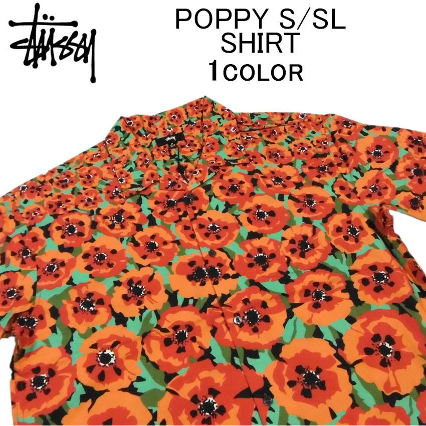 ステューシー 半袖シャツ STUSSY POPPY S/SL SHIRT オープンカラーシャツ・アロハシャツ・ショートスリーブシャツ・トップス・メンズ(男性用)｜import-shop-bills