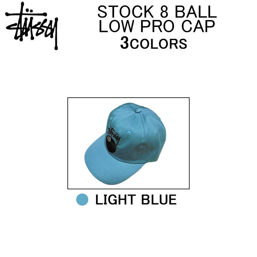 ステューシー 帽子・キャップ STUSSY STOCK 8 BALL LOW PRO CAP