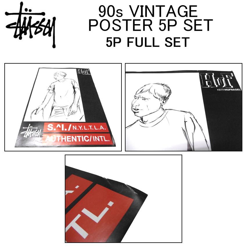stussy ポスター STUSSY（ステューシー） ポスター STUSSY 90s VINTAGE POSTER 5P SET