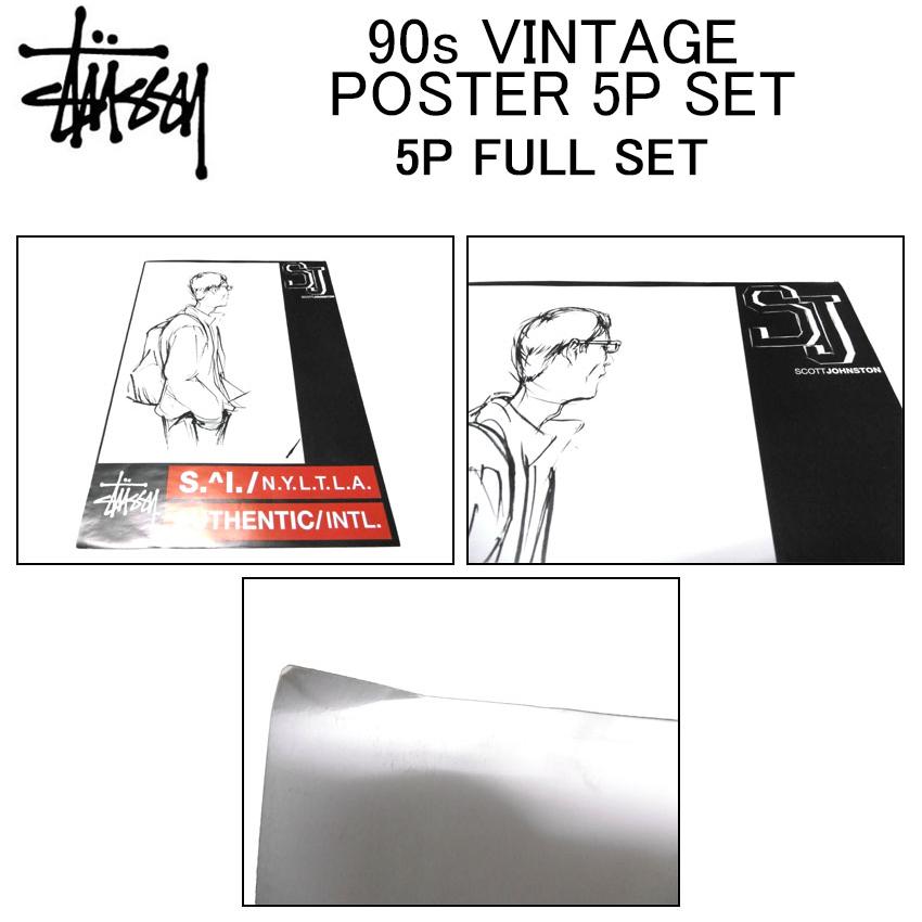 STUSSY（ステューシー） ポスター STUSSY 90s VINTAGE POSTER 5P SET
