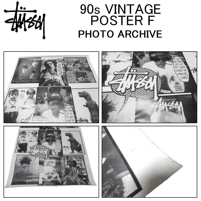 STUSSY ステューシー ポスター 90s VINTAGE POSTER F アート
