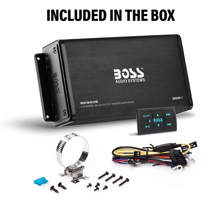 BOSS 500W 防水マリンオーディオ Bluetooth アンプ マリンデッキ BOSS 500W 防水マリンオーディオ Bluetooth アンプ マリンデッキ