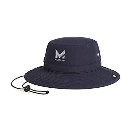 【50％OFF】 Brim, Wide 3” 50, UPF Hat- Bucket Cooling Mission Cools Navy Wet- When その他帽子