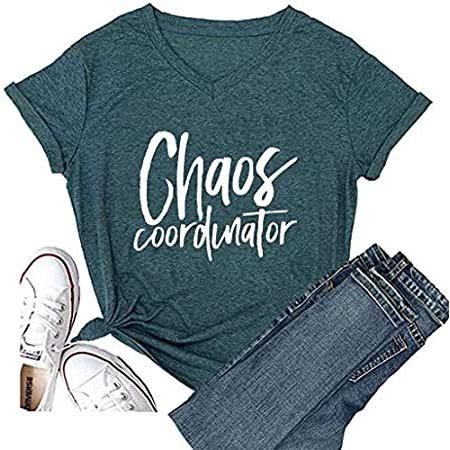 Chaos コーディネーター Tシャツ レディース 面白い文字プリント Tシャツ バッグ カジュアル Shop サイズ B087cr9mcgならショッピング ランキングや口コミも豊富なネット通販 更にお得なpaypay残高も スマホアプリも充実で毎日どこからでも気になる商品をその場でお