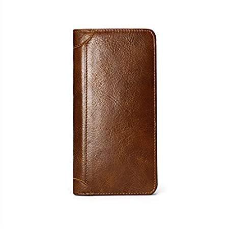 逸品 レザー メンズ 長財布 Tonywell 二つ折り財布 オーガナイザー 小切手帳カード スリム その他財布