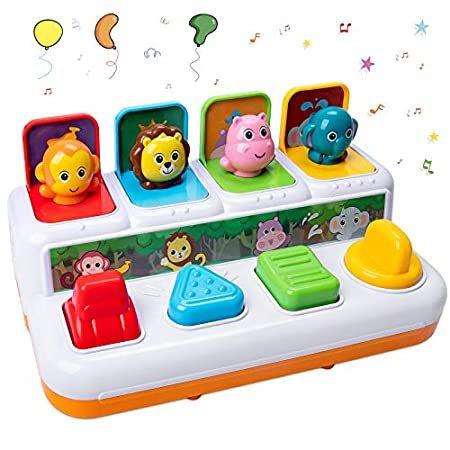 【限定セール！】 HomeMall Baby Inf Learning Musical Toddlers Toy, Animals Up Pop Interactive 知育玩具
