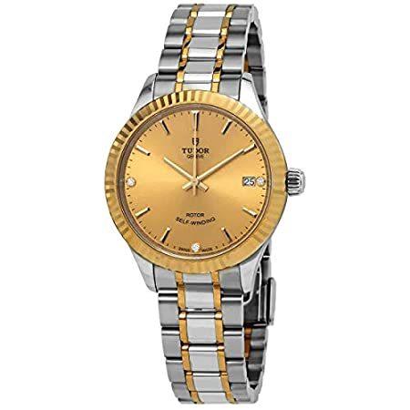最適な材料 Champagne Diamond Automatic Tudor Dial m12313-0007 Watch mm 34 Ladies 腕時計