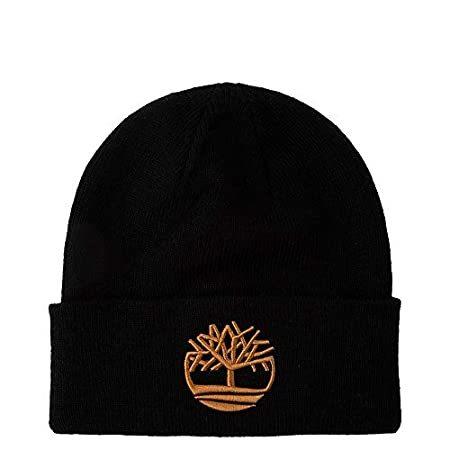 春のコレクション Cuffed Timberland Beanie (Black) Hat Tree Contrast Embroidered with 腕時計
