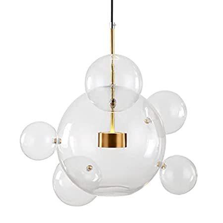 新しいコレクション Glass Ball with Chandelier Bubble Modern Lighting KCO Simple Cei Adjustable その他天井照明、シーリングライト