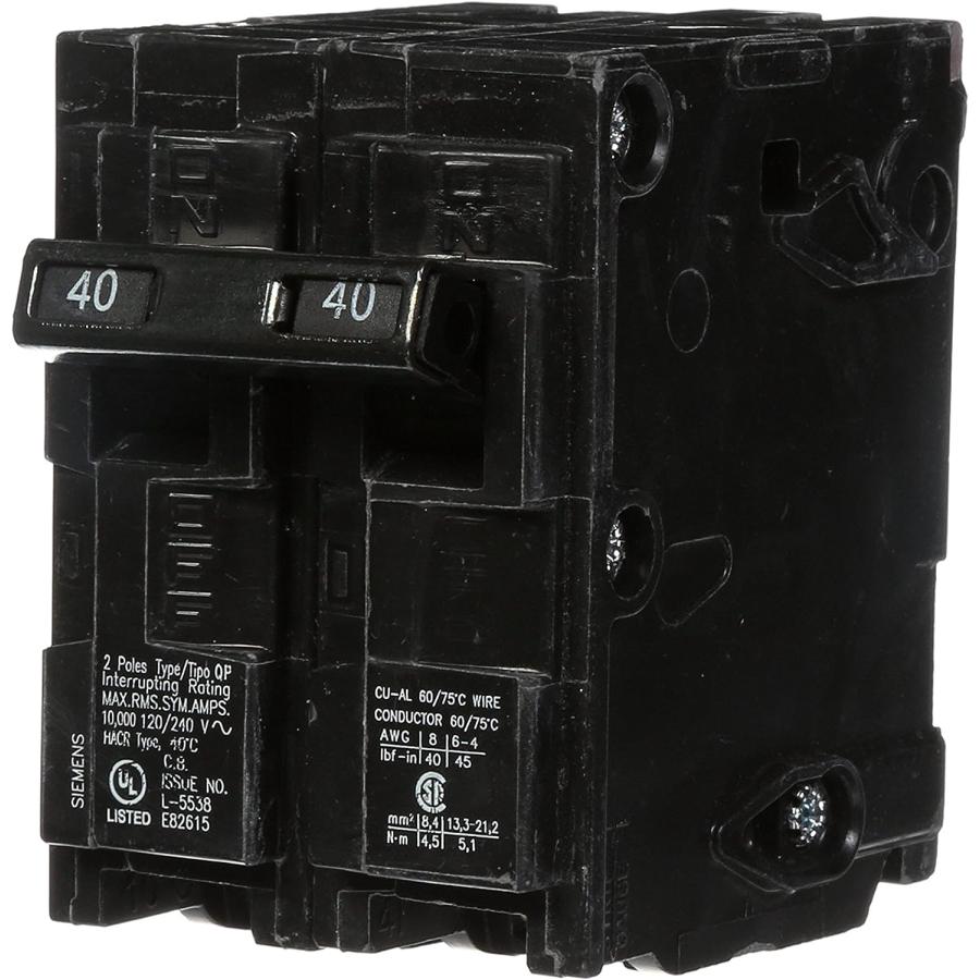 【並行輸入品】Q220 ダブルポールタイプ QP回路ブレーカー 40 Amp Q240 1 : Import tabaido - 通販 ...