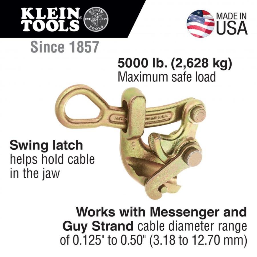 並行輸入品】KLEIN TOOLS社 KLEIN 掴線器 2268kg 安全カバー付 1604 