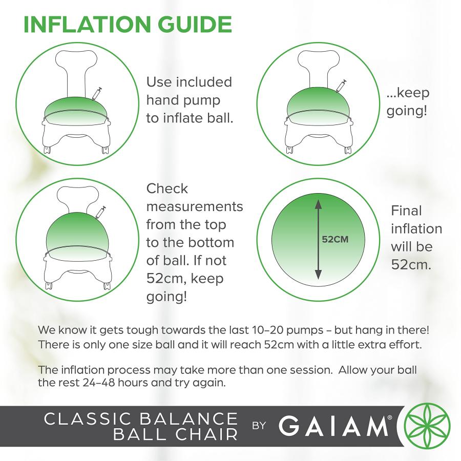 浜松・磐田・湖西 無料配送】GAIAM ガイアム バランスボール チェア 