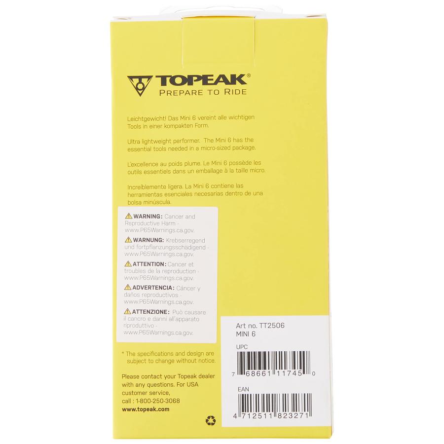 TOPEAK(トピーク) ミニ 6 L Topeak Mini 6 Folding Tool (2.6X 1.1x0.7 Inch 並行輸入品｜import-tabaido｜04