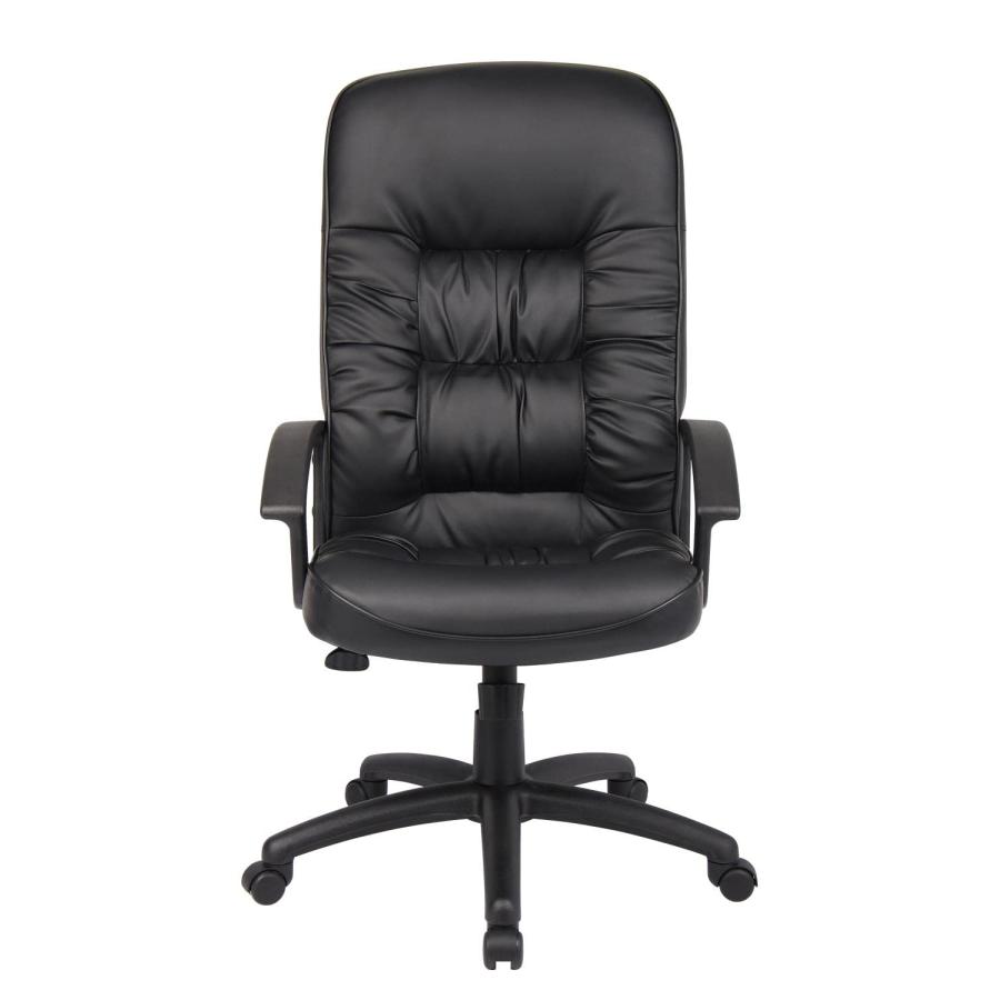 Office Products High Back LeatherPlus Chair in 【銀色】 Black 並行輸入品