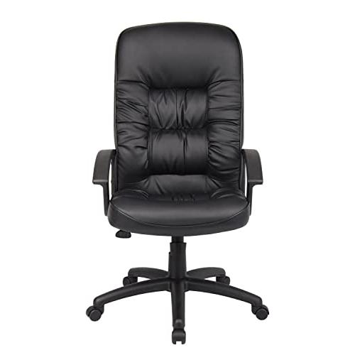 Office Products High Back LeatherPlus Chair in 【銀色】 Black 並行輸入品