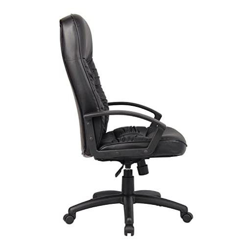 Office Products High Back LeatherPlus Chair in 【銀色】 Black 並行輸入品
