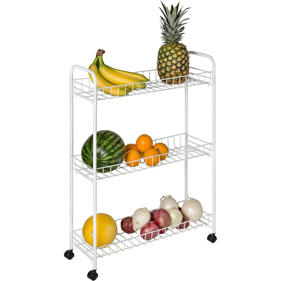 【並行輸入品】Honey-Can-Do CRT-01149 3-Tier Laundry Cart White by Honey-Can-Do　