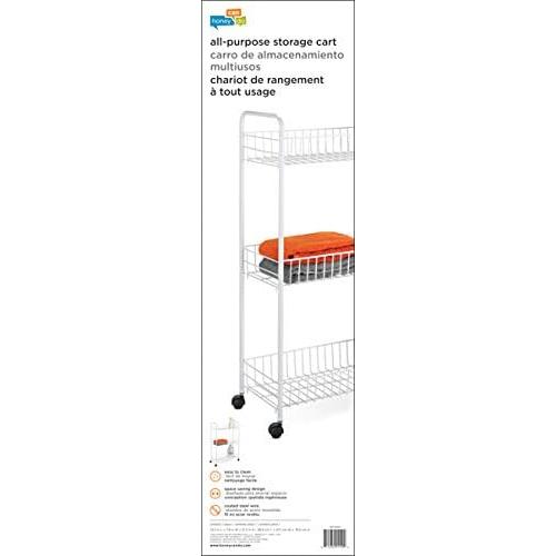 【並行輸入品】Honey-Can-Do CRT-01149 3-Tier Laundry Cart White by Honey-Can-Do　