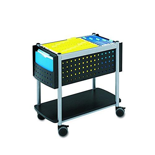 【並行輸入品】Safco Scoot File Cart, Legal, Letter, Black Safco 5373BL Open Topの画像