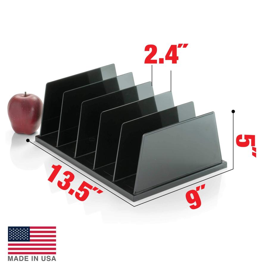 【並行輸入品】OfficemateリサイクルLarge標準ソーター、5コンパートメント、13.5?X 9?X 5インチ、ブラック(26192?)の画像