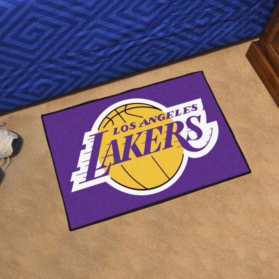 ☆新品☆ NBA レイカーズ　lakers ラグ　インテリア　絨毯　バスケ La Lakers Court Area Rug Nba Basketball Team Logo Carpet Living