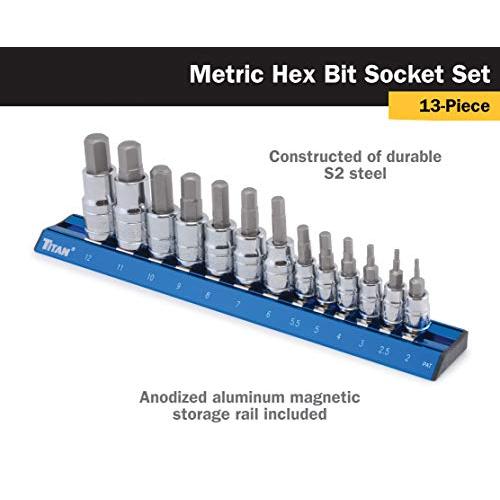【並行輸入品】Titan 16124 13 pc Mm Hex Bit Set Titan Tools 13 Pc Metric Hex B_4