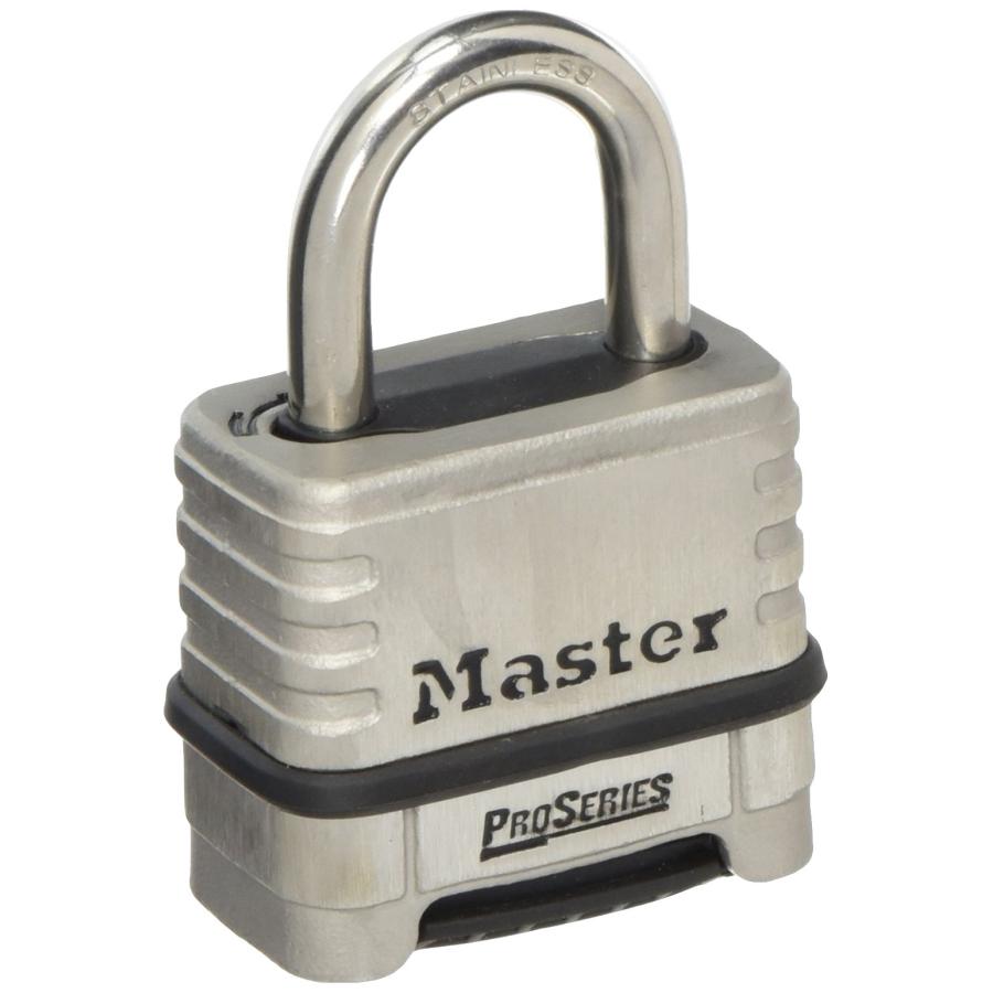 (マスターロック) Master Lock 1174D リセット可能 プロシリーズ ダイヤル式南京錠 ステンレススチール製 117 並行輸入品