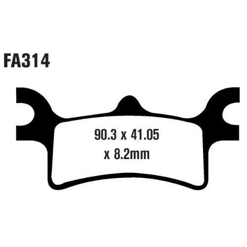 【並行輸入品】BRAKE PAD SINT FA314SV EBC Brakes FA314SV Disc Brake Pad Set_3