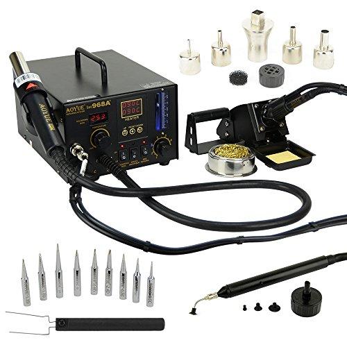【並行輸入品】Aoyue 968A+ Professional SMD Digital Hot Air Rework Station withの画像