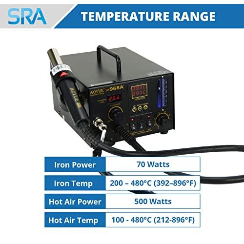 【並行輸入品】Aoyue 968A+ Professional SMD Digital Hot Air Rework Station withの画像