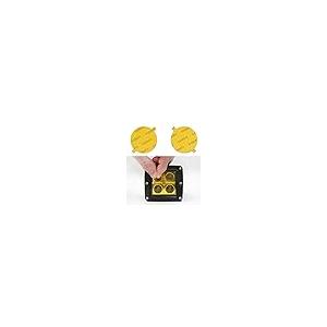 【並行輸入品】Lamin x カスタムフィット イエローラウンドフォグライトカバー フォードスポーツトラック(01 05)用 Lamin x Cの画像