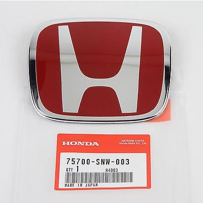 ホンダ 純正 レッド H エンブレム 06 11 シビック 4 DRフロント Honda 