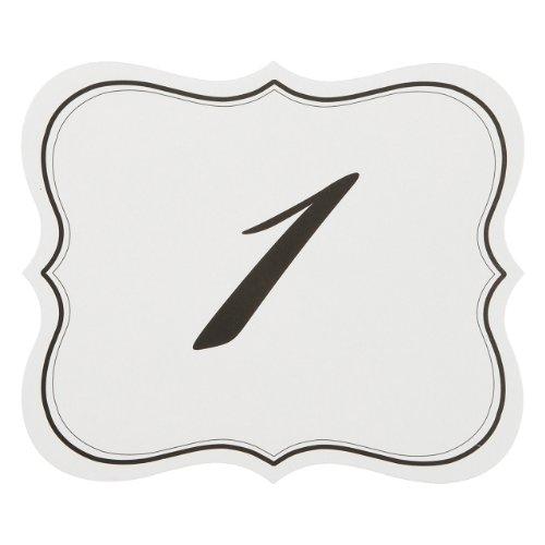 【並行輸入品】Darice Dt0020 David Tutera Reception Table Cards, Numbered 1 To 2_1