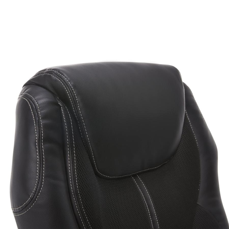 【並行輸入品】Pemberly行Office Chair in Puresoftブラックフェイクレザー Serta Executive Offi_9