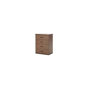 【並行輸入品】不二貿易 チェスト タンス 4段 幅60×奥行39.5×高さ80cm ブラウン 木目調 引出し 組立商品 ラルゴ 86026 不二の画像