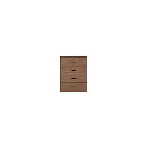 【並行輸入品】不二貿易 チェスト タンス 4段 幅60×奥行39.5×高さ80cm ブラウン 木目調 引出し 組立商品 ラルゴ 86026 不二の画像