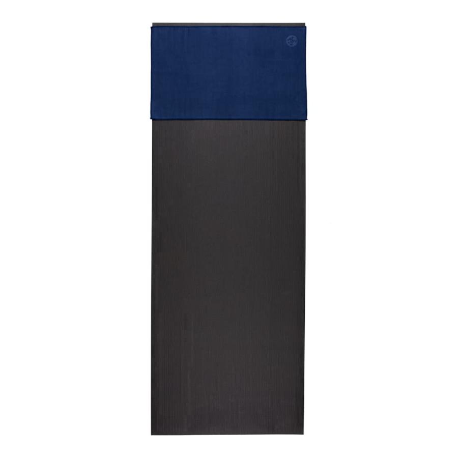 Manduka eQua Yoga Hand Towel, Midnight, 16" Manduka eQua Yoga Han 並行輸入品