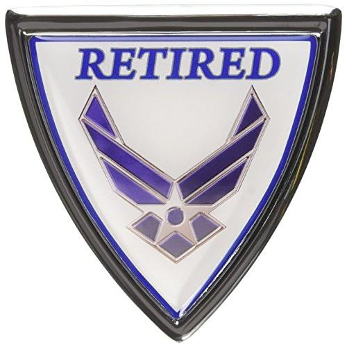 【並行輸入品】空軍 退役 クロームエンブレム Air Force Retired Chrome Emblem_1