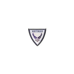 【並行輸入品】空軍 退役 クロームエンブレム Air Force Retired Chrome Emblem_2