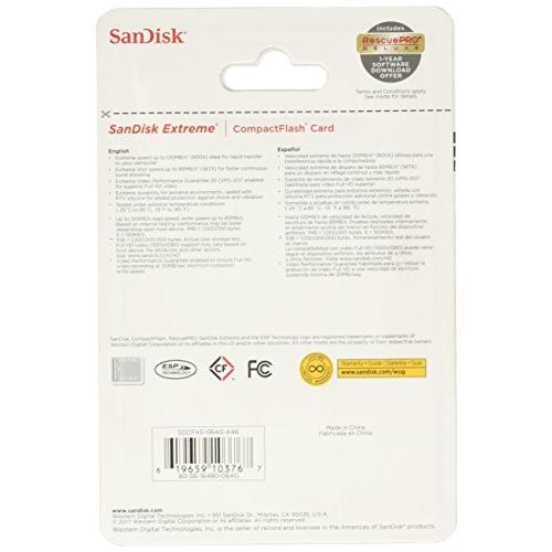 SanDisk(サンディスク) エクストリーム コンパクトフラッシュカード CF Extreme 64GB 120MB/s UDM 並行輸入品｜import-tabaido｜05