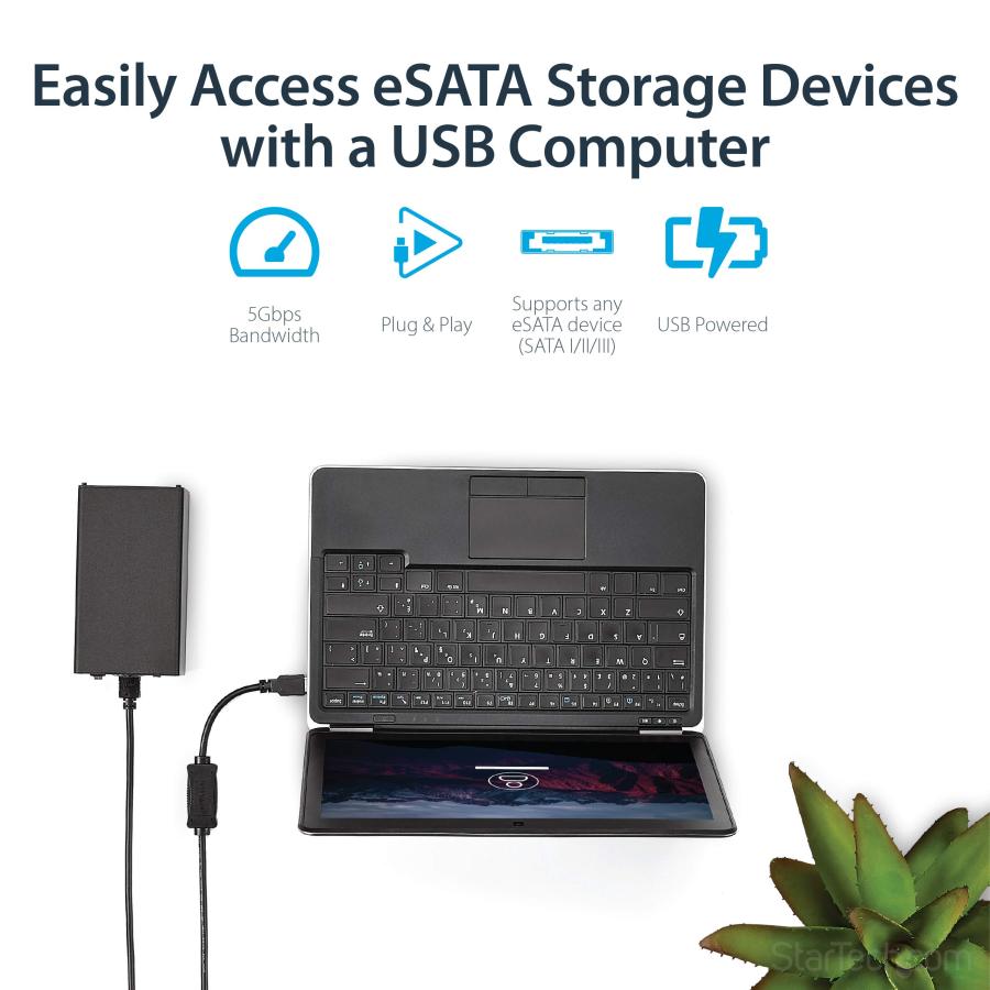 StarTech.com USB 3.0   eSATA変換アダプタケーブル (91cm) eSATA対応HDD/SSD/光学ドラ 並行輸入品｜import-tabaido｜04