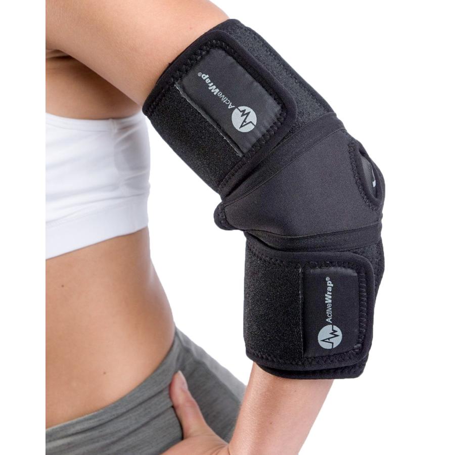 【並行輸入品】Elbow Wrap サイズ XS S 5x7 hot/cold 2パック入り Activewrap   Elbow Gel Icの画像