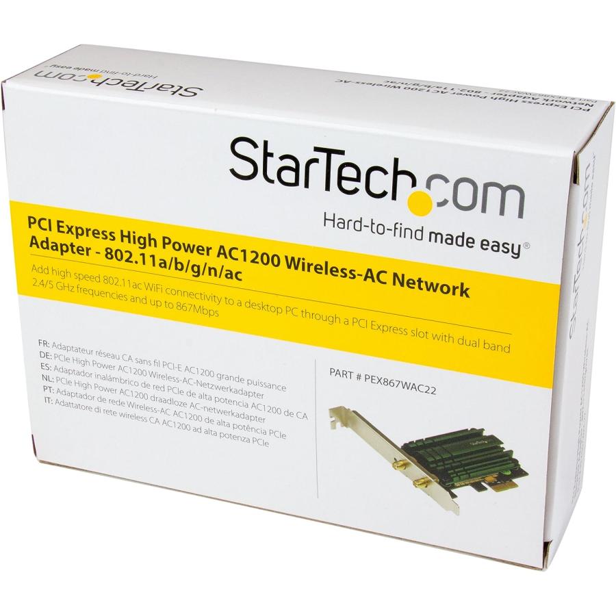 期間限定特売 StarTech.com PCI Express AC1200 Dual Band Wireless-AC Network Ada　並行輸入