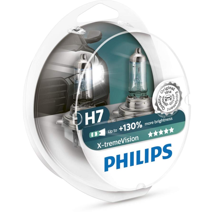 【並行輸入品】Philips X treme Vision +130% Headlight Bulbs (H7 55W) (ペア) ヨーロッパ製