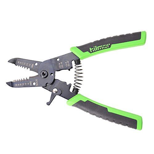 【並行輸入品】Hilmor 7インチ ワイヤーストリッパー ラバーハンドルグリップ付き ブラック&グリーン WS7 1885426 Hilmor_4